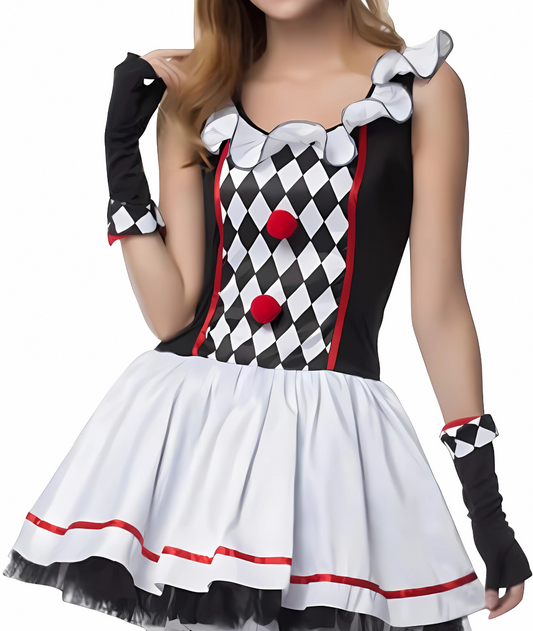Girl's Classic Harley Quinn drees Costume