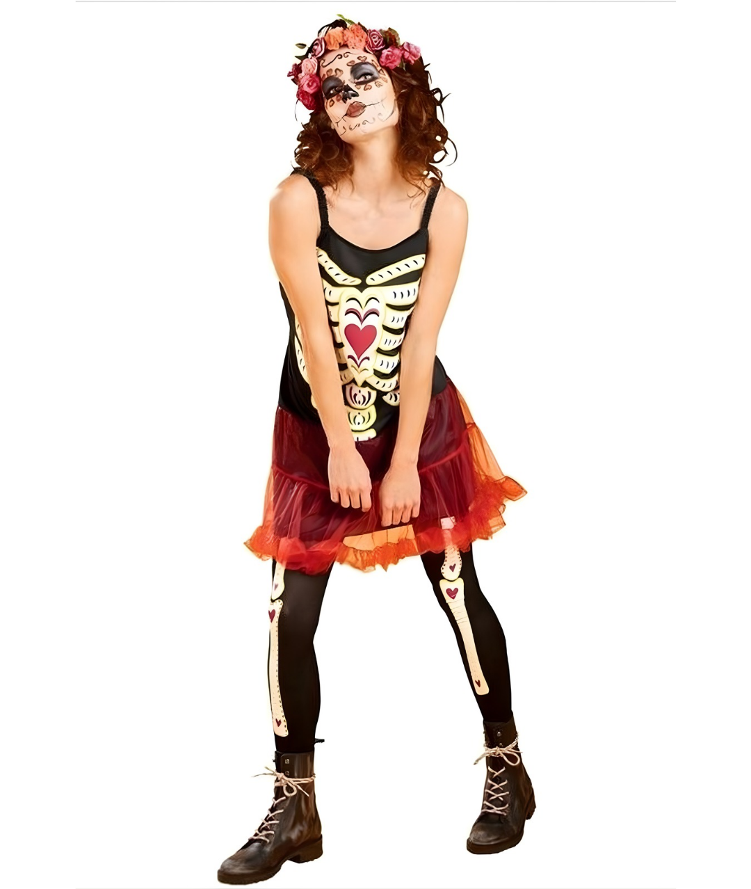 Ladies Halloween Day of the dead costume