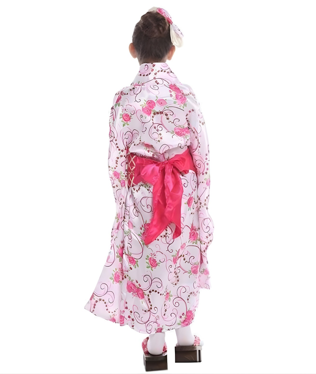 Japanese Traditional Dress Kimono Robe for Kids Girls Costume