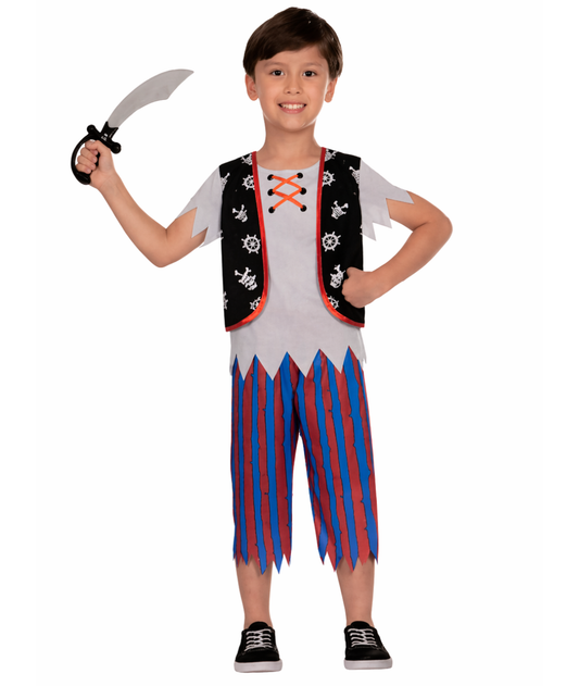 Pirate  Costume with a sword for boys
