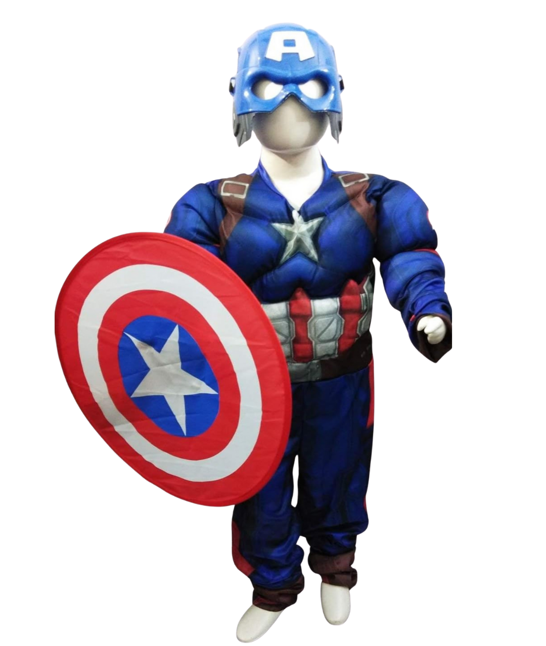 Kids Captain AMERICA Muscle Costume