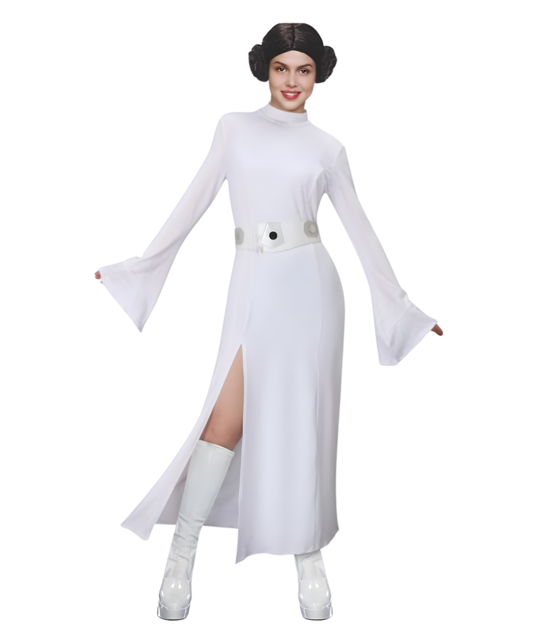 Adult Princess Leia's costume from the "Star Wars" film series