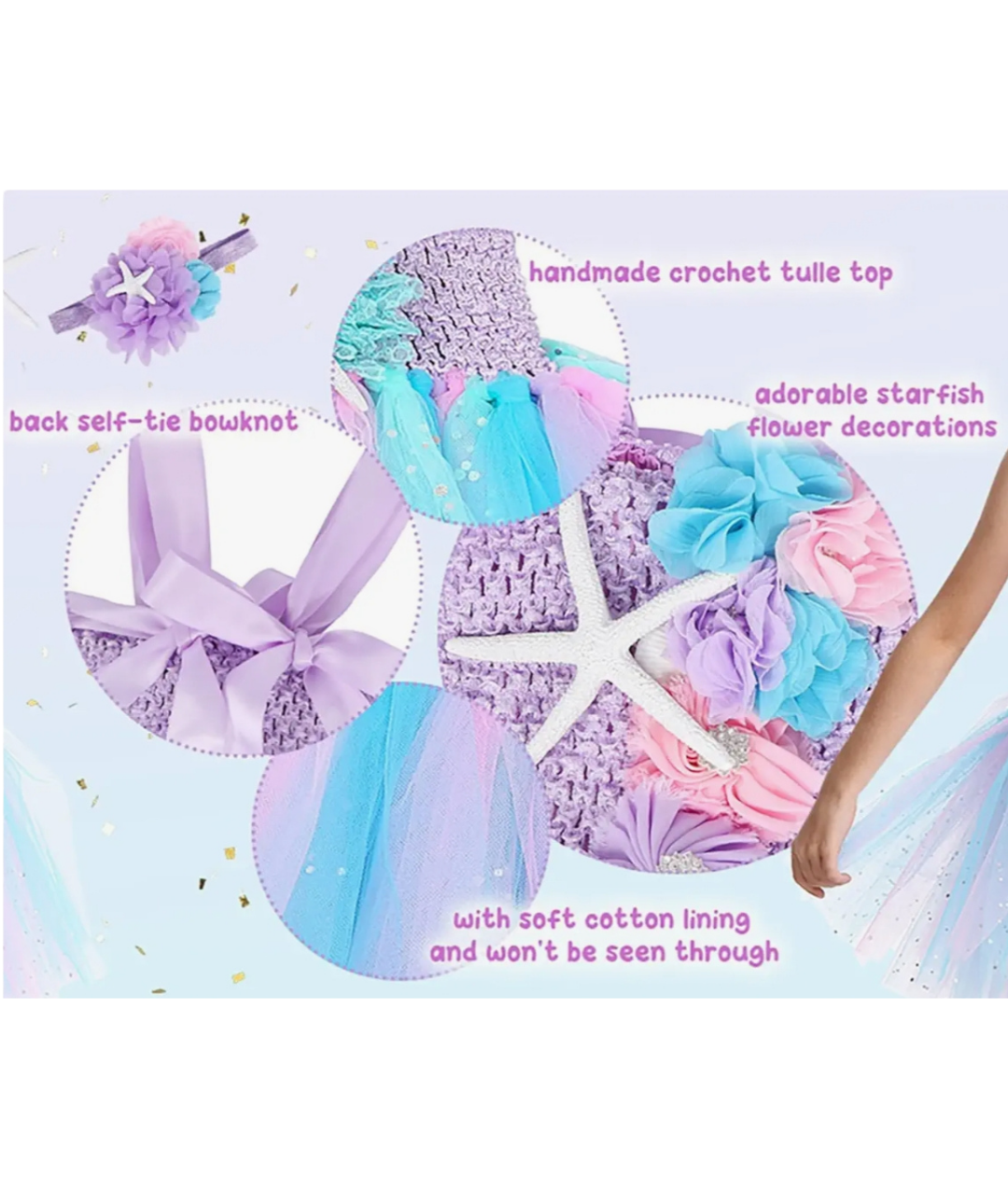 Girls Led Mermaid Dress