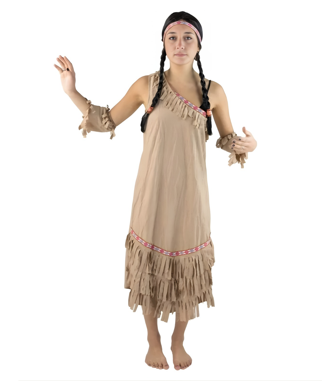  زي نسائي شعب أمريكا الاصلي الهنود الحمر (فستان فقط)