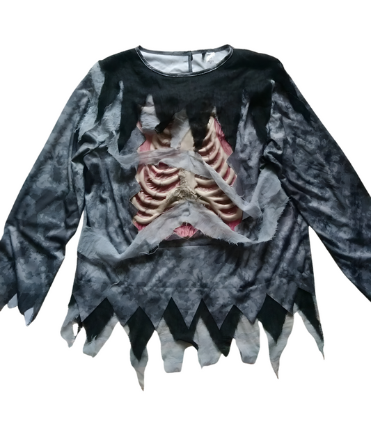 بلوزة هيكل عظمي مخيفة للبالغين في الهالوين