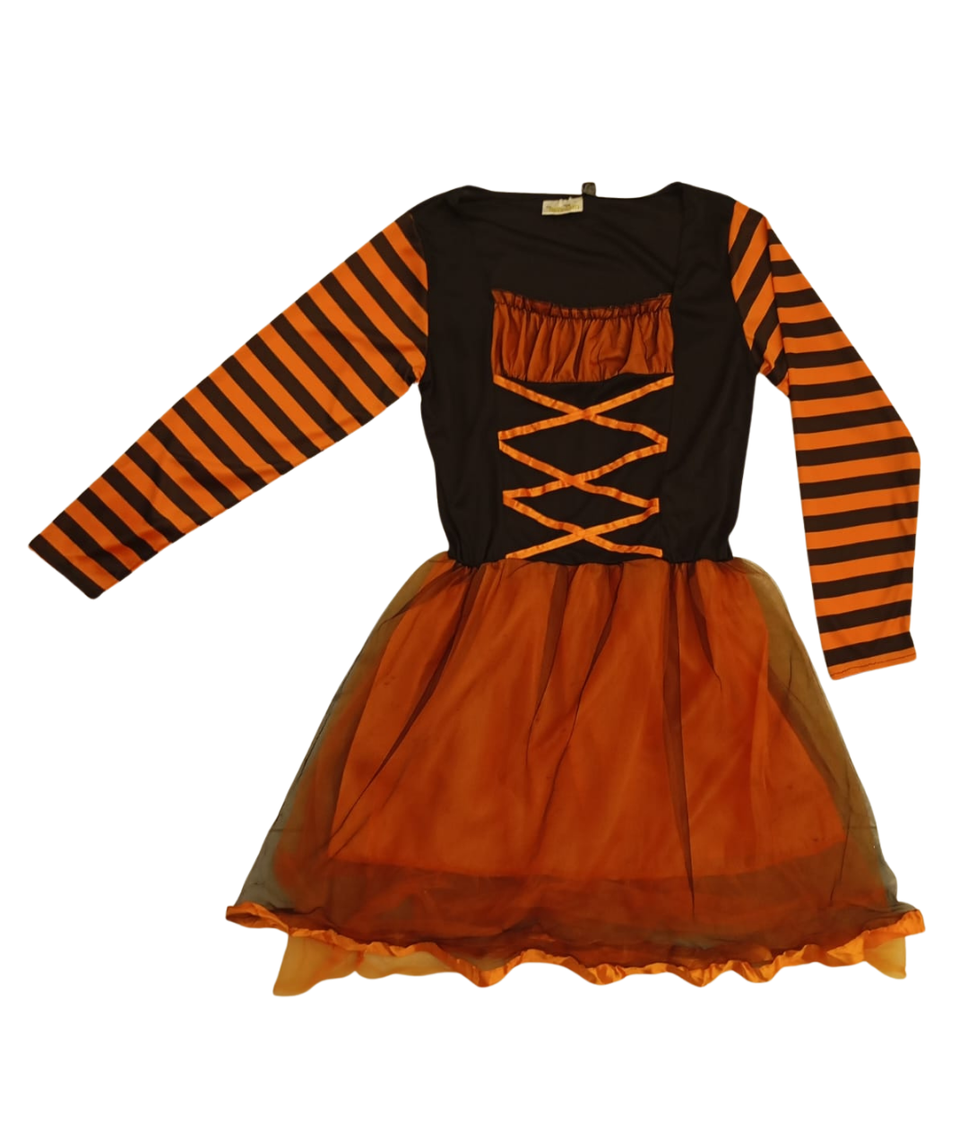 Ladies Witch costume dress black and Orange