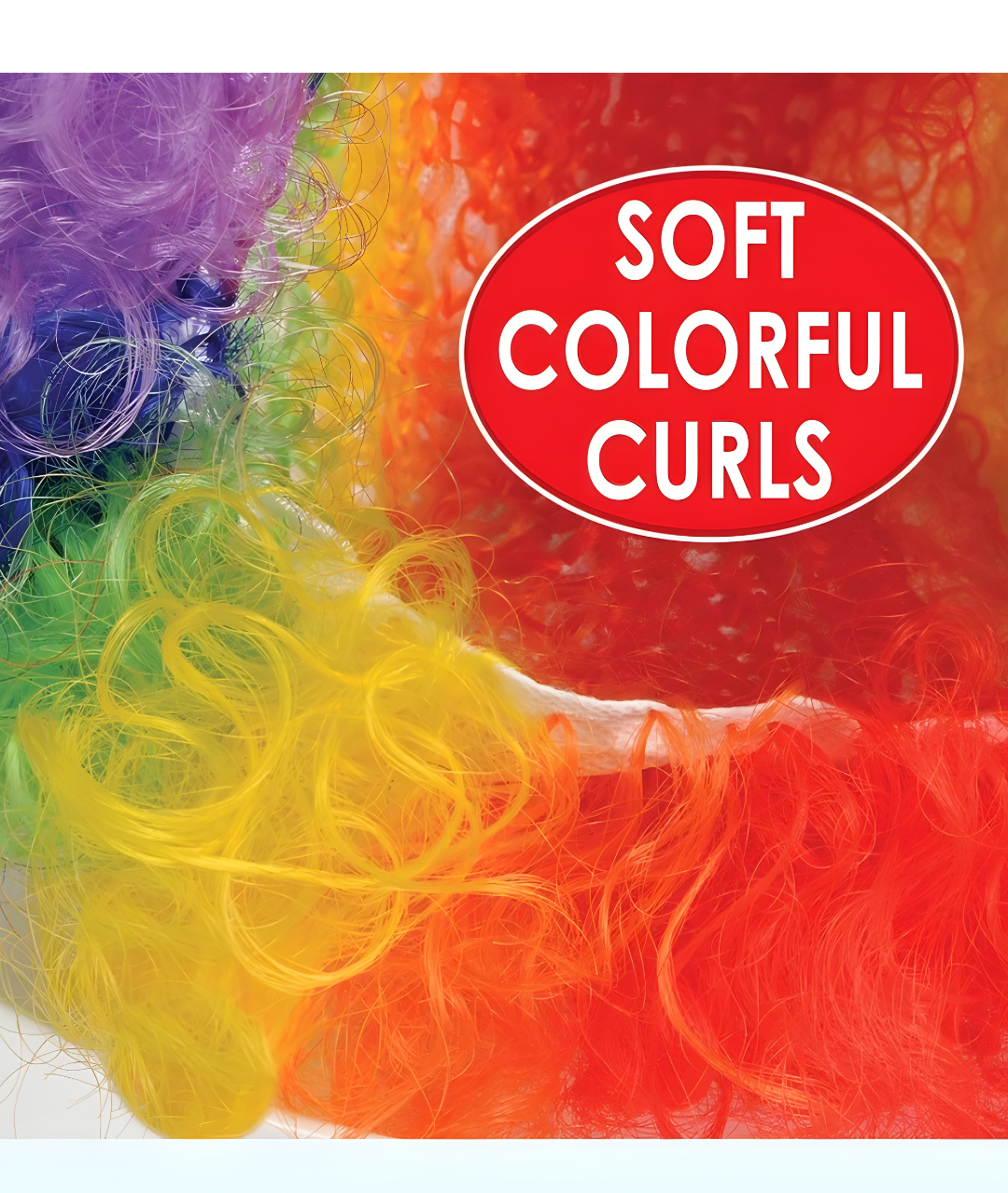 Clown colorful Wig Cosplay