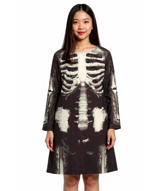 Womens Skeleton Dress Costume