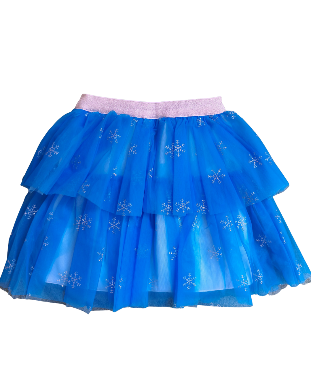 FROZEN elsa Light up Skirt with glitter Snow flakes