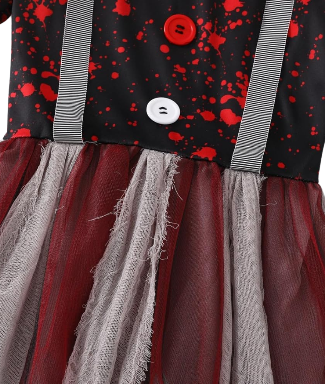 Girls scary clown Dress Costume( dress only)