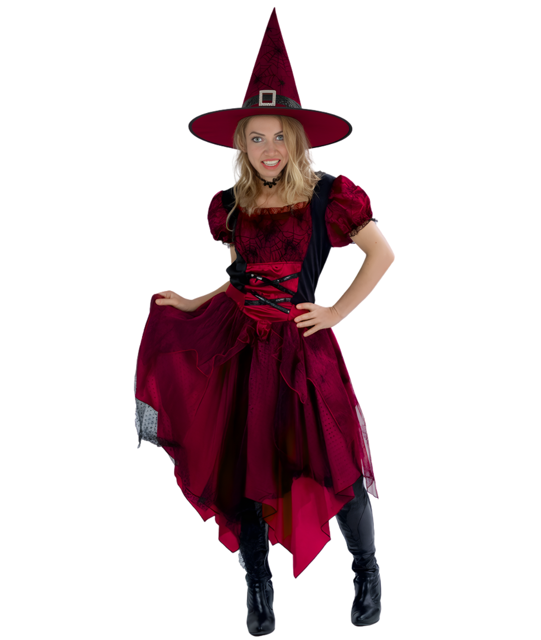 Women`s Witch Cosplay Costume Halloween Dress Suit