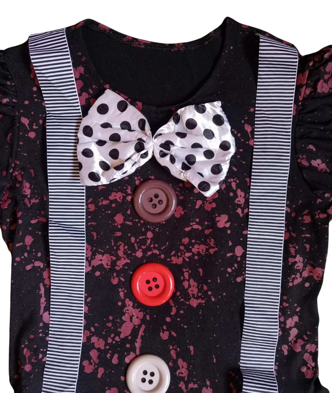 Girls scary clown Dress Costume( dress only)