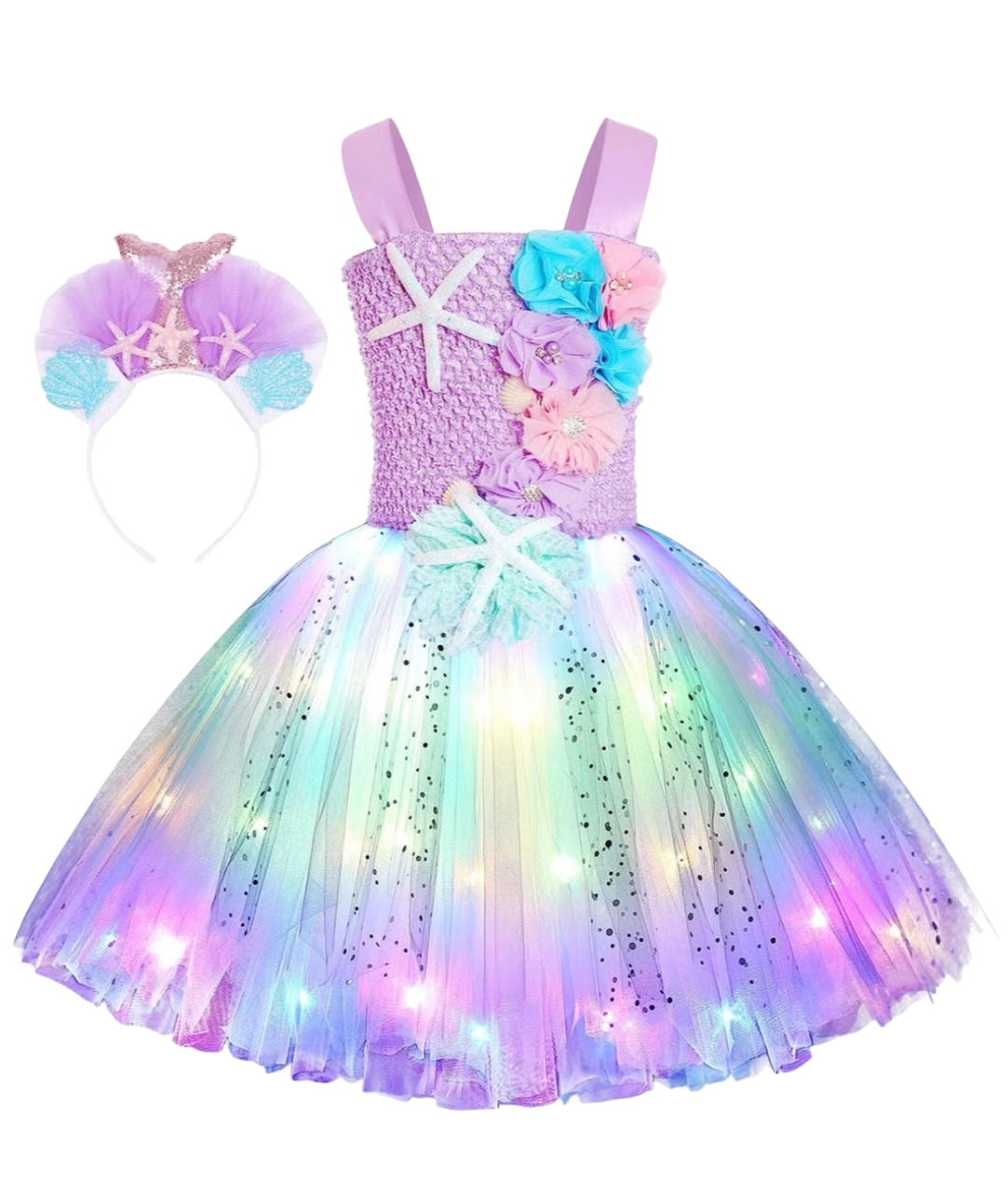 Girls Led Mermaid Dress