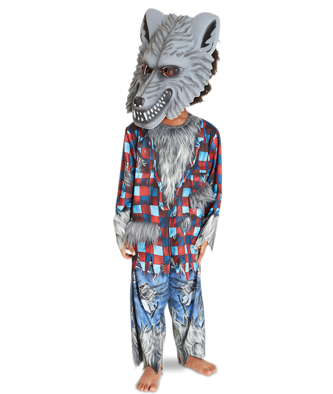 Werewolf Halloween Costume for Children with wolf sound