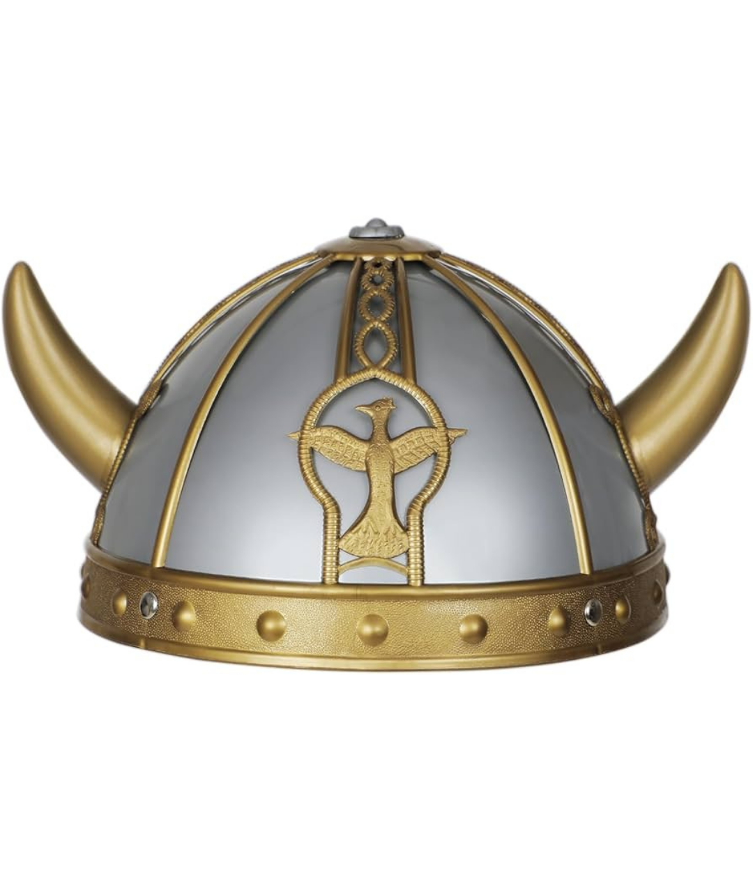 Adult Size Plastic Viking Helmet with Horns