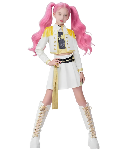 Kpop Demon-Hunting Cosplay Costume, Women Girls Hunter Idol Mira Zoey Mira Stage Cosplay Costume Performance Halloween Outfits