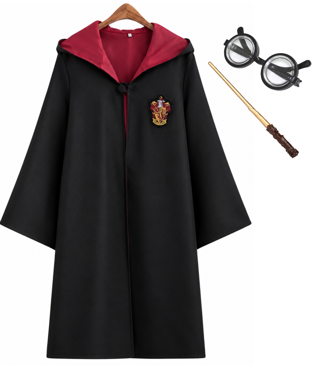 Harry Potter Robe Fancy costume with wand and Glasses