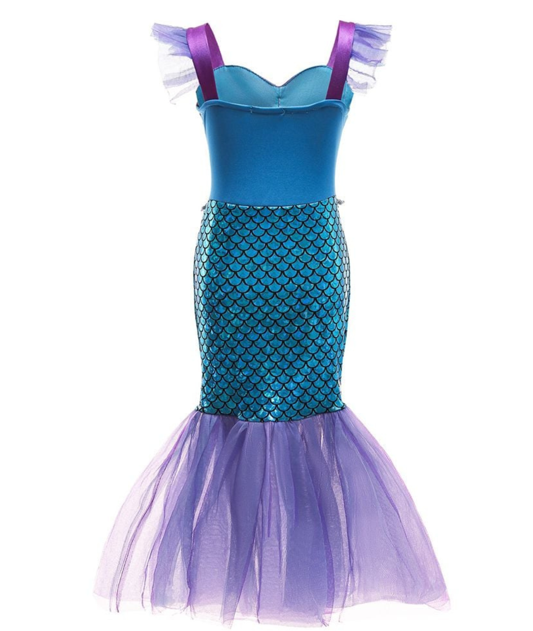 Little Mermaid Costume with accessories for Girls Princess Ariel Fancy Dress Cosplay