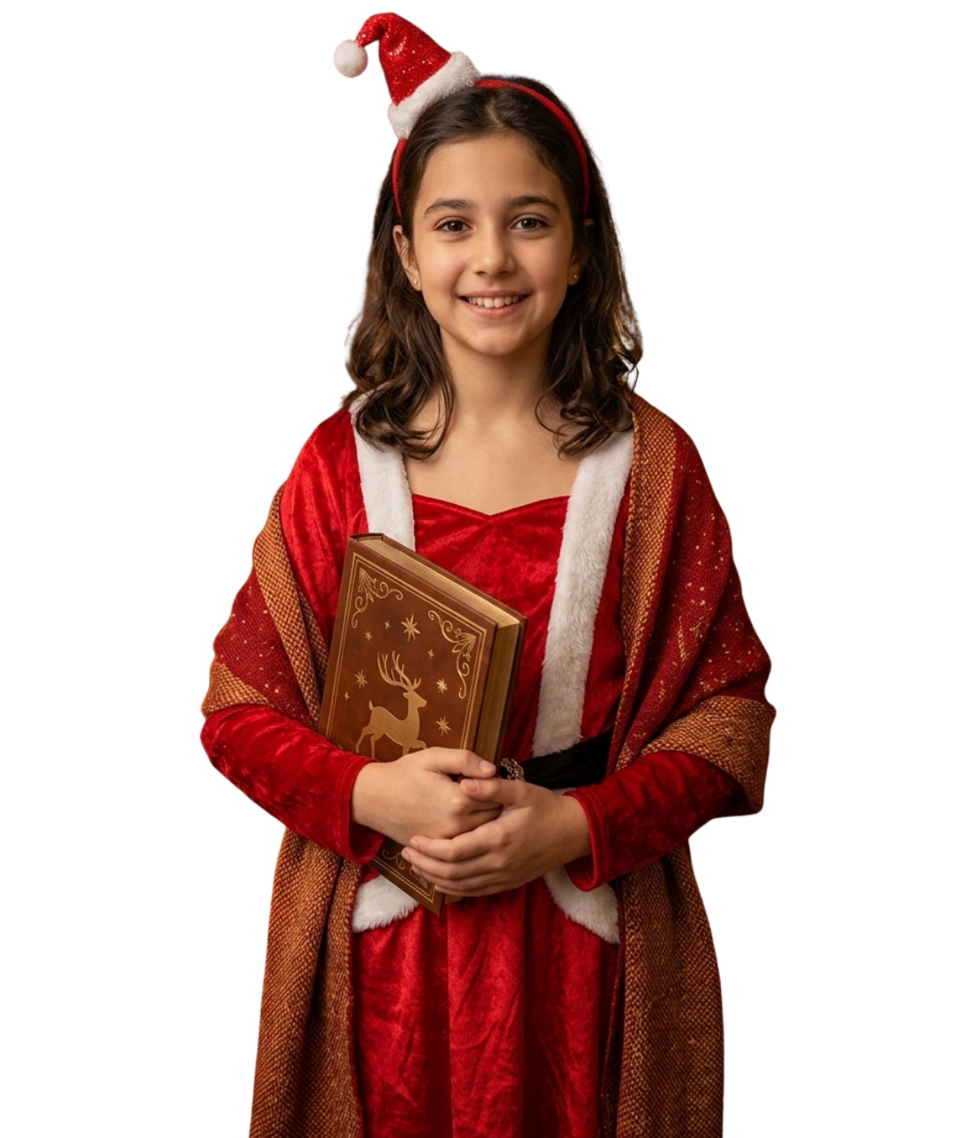 Girls Miss Santa Dress Costume