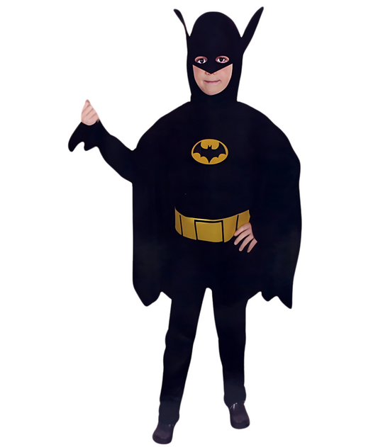 Cosplay The Batman Kids Mask Jumpsuit with Cape Halloween Carnival Suits kids